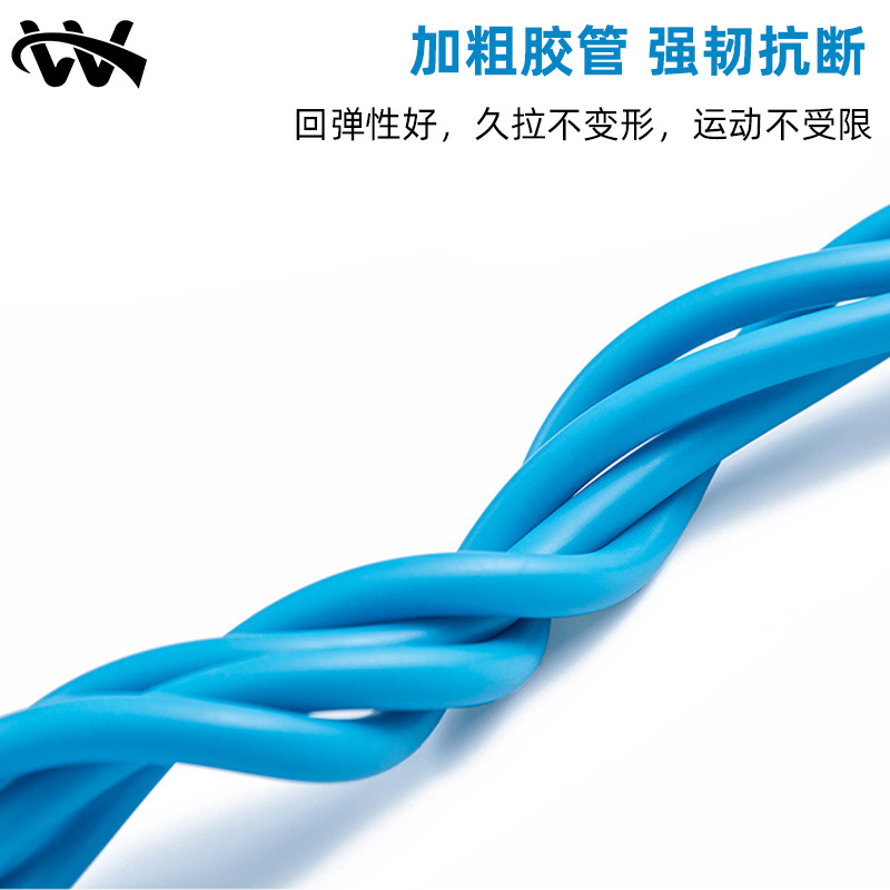 跨境供應多功能腳蹬拉力器四管腳踏拉力繩成人仰臥起坐健身拉力器