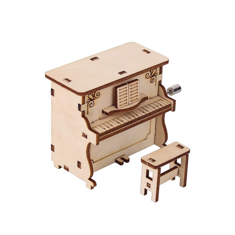 Piano for elementary school students, music box, constructor, toy, handmade, science and technology