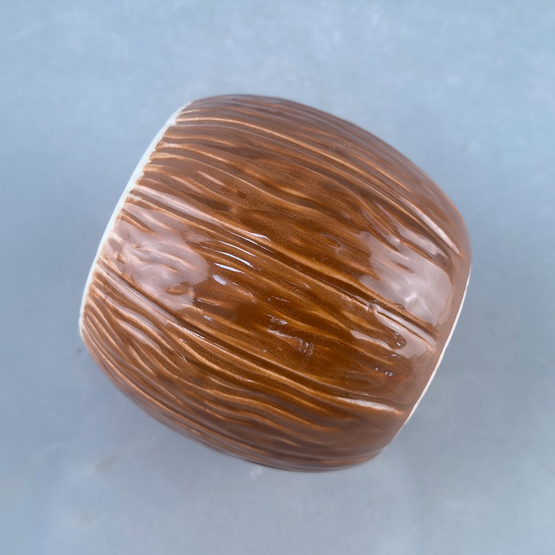Transfronterizos Amazonas Coconut Shell Taza Tikki Taza de cóctel Taza de cerámica Taza de tiquias Taza de color