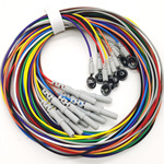 日本光电尼高力诺诚脑电图导联线盘状电极线电极肌电电极线