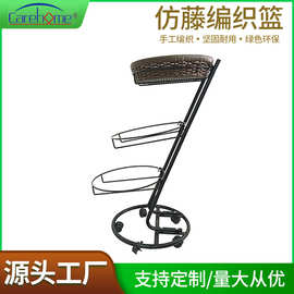 厂家批发可拆装移动式三层展示架零食售卖架三层蔬果展示架零售架