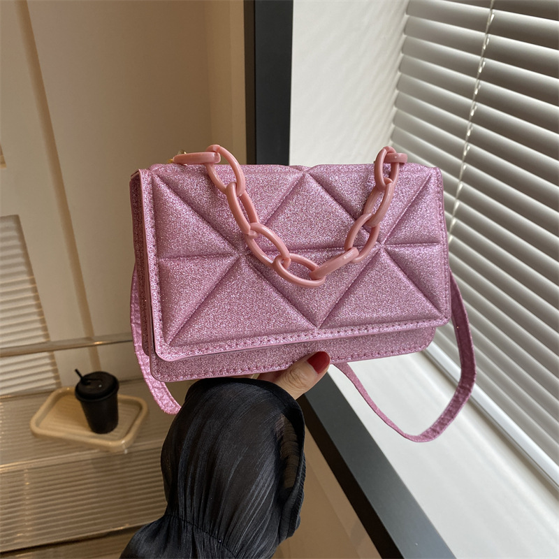 Gold Messenger Bag