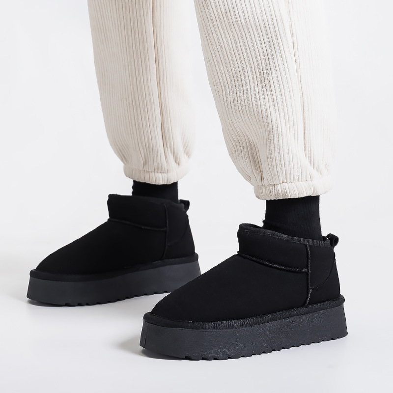 Botas de nieve de muffin para mujeres 2024 invierno nuevo calentamiento de algodón y botas de mujer gruesas G9901 image 4
