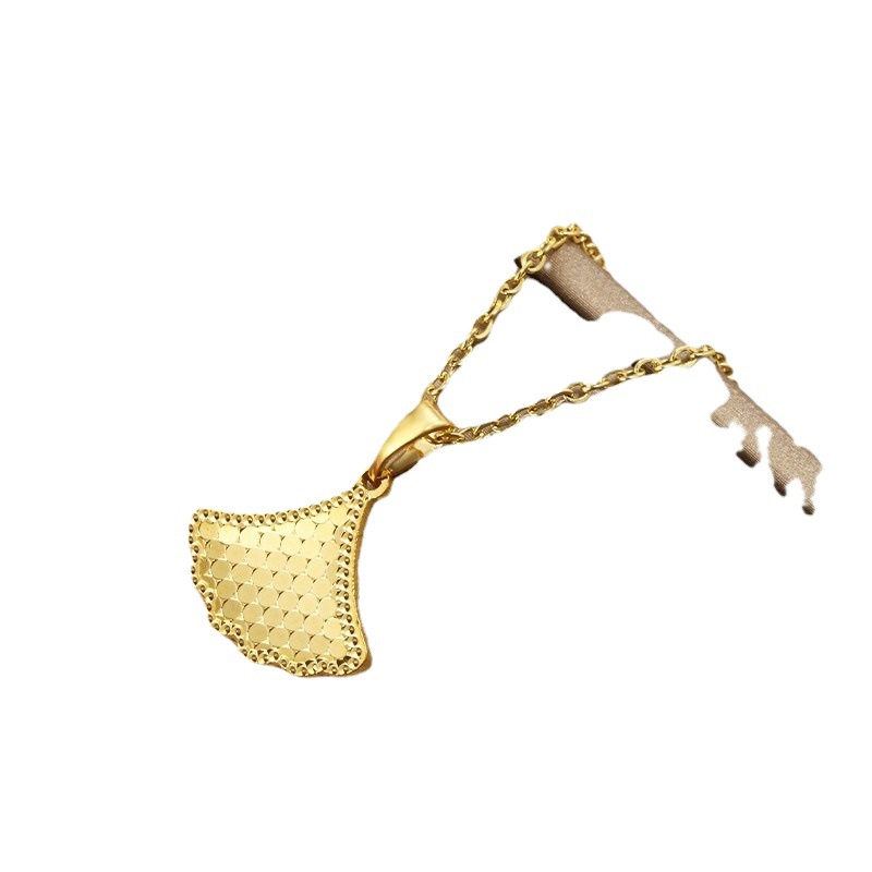 Xupar joyería espejo panal en forma de abanico pequeña falda colgante moda femenina luz lujo nicho colgante accesorios de joyería