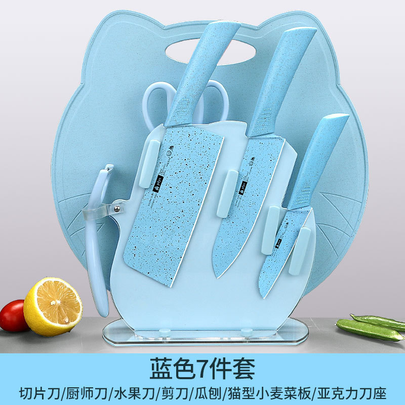 Kit completo de herramientas de alimentos para bebés Kit de cuchillos de cocina Kit de cuchillos de acero inoxidable puede moldear por inyección