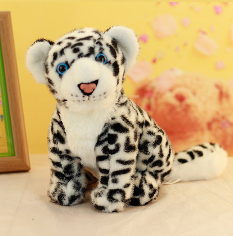 Snow Leopard-sitting version (25cm)