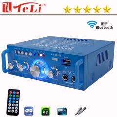 跨境电商热销蓝牙收音U盘TF卡家用车载KTV大功率AV-263BT功放机！