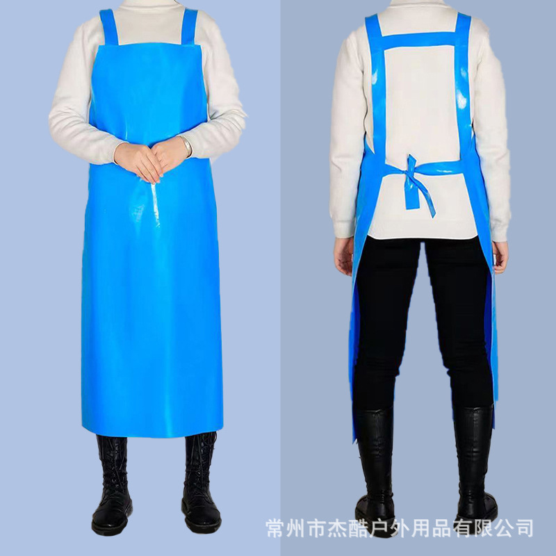 스트랩 숄더 스타일 30 실크 블루 앞치마 120*90