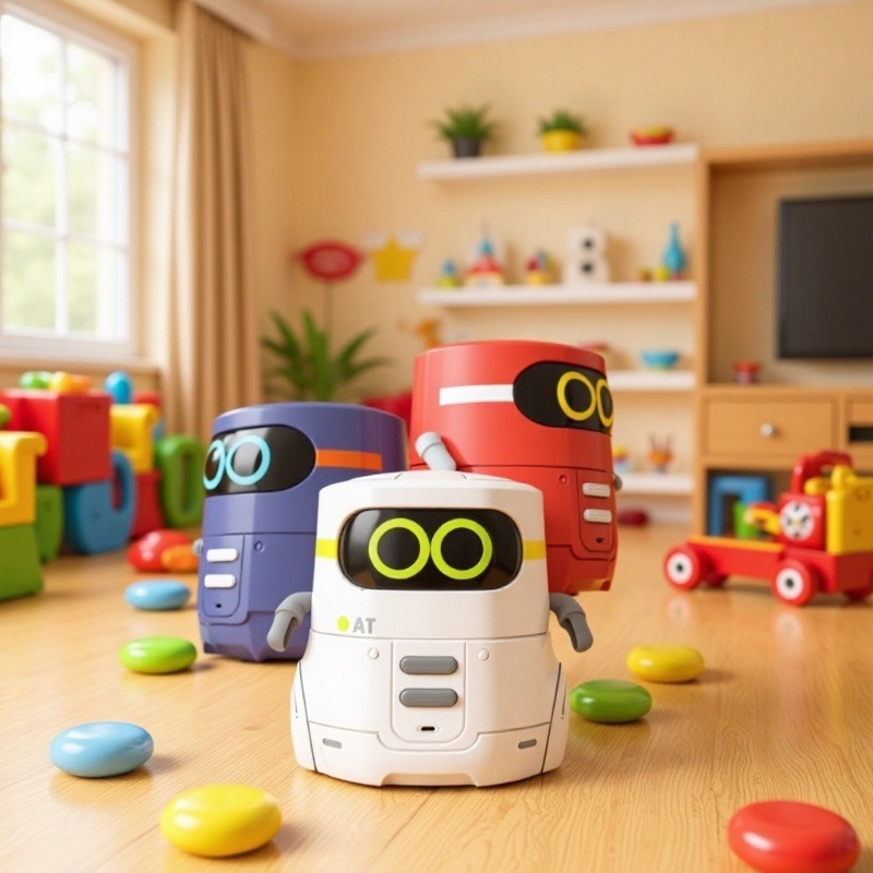 Early Education Family Interactive at Robot Sensor Voice Reading Sound Control Montessori Education Kidsren's Robot Toy