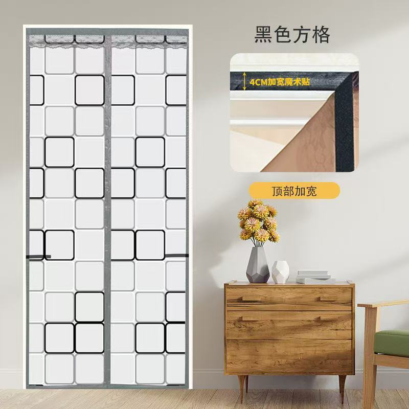 Air conditioning door curtain with reinforced magnetic blocks, thickened windproof partition curtain, cold-proof, heat-proof, mosquito-proof, oil-proof for kitchen, high transparency, eco-friendly Air conditioning door curtain with reinforced magnetic blocks, thickened windproof partition curtain, cold-proof, heat-proof, mosquito-proof, oil-proof for kitchen, high transparency, eco-friendly