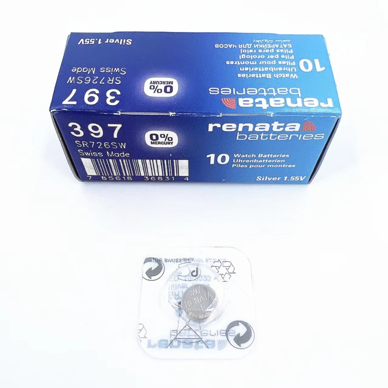 瑞士renata 397 SR726SW 726 手表电池 1.55v 纽扣电池 1粒价格