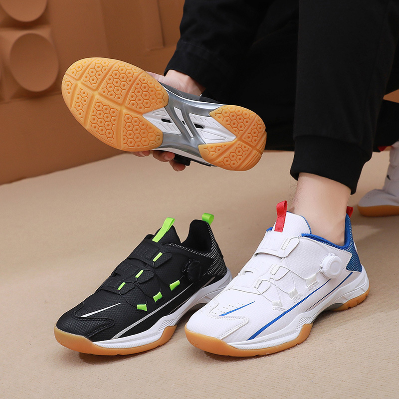 Badminton Shoes Breathable Men's and Women's Table Tennis Volleyball sneaker Beef Bottom Non-slip Wear-resistant Tennis Training Shoes