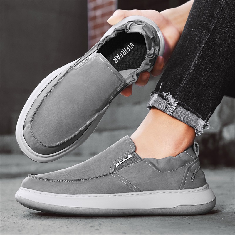 Zapatos de lona para hombre Zapatos Lefu de un pie 2025 Moda Verano Nuevo estilo Trabajo al aire libre Zapatos casuales Comercio exterior al por mayor