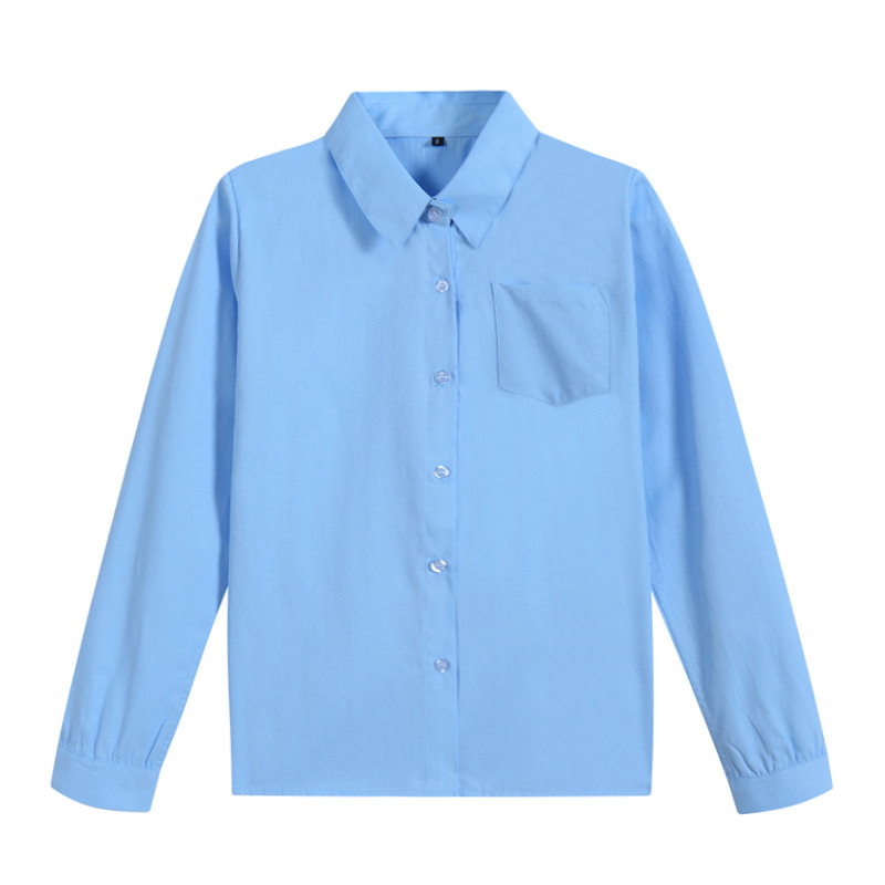 Japanese JK Uniform Long Sleeve Blue Shirt Japanese School Uniform Long Sleeve Pointed Collar Square Collar Perfortable Shirt Japanese JK Uniform Long Sleeve Blue Shirt Japanese School Uniform Long Sleeve Pointed Collar Square Collar Perfortable Shirt
