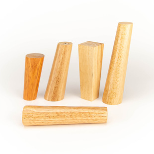 Wooden Square Furniture Legs 4Pcs Cone Shape Sofa Feet Solid Wood Replacement Legs Sofa Footrest Stool Cabinet DIY Wood Legs