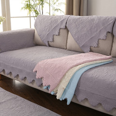 Four Seasons Universal Cotton Korean Leaf Sofa Cushion Modern Simple Anti-Slip Sofa Cushion Cover Batch