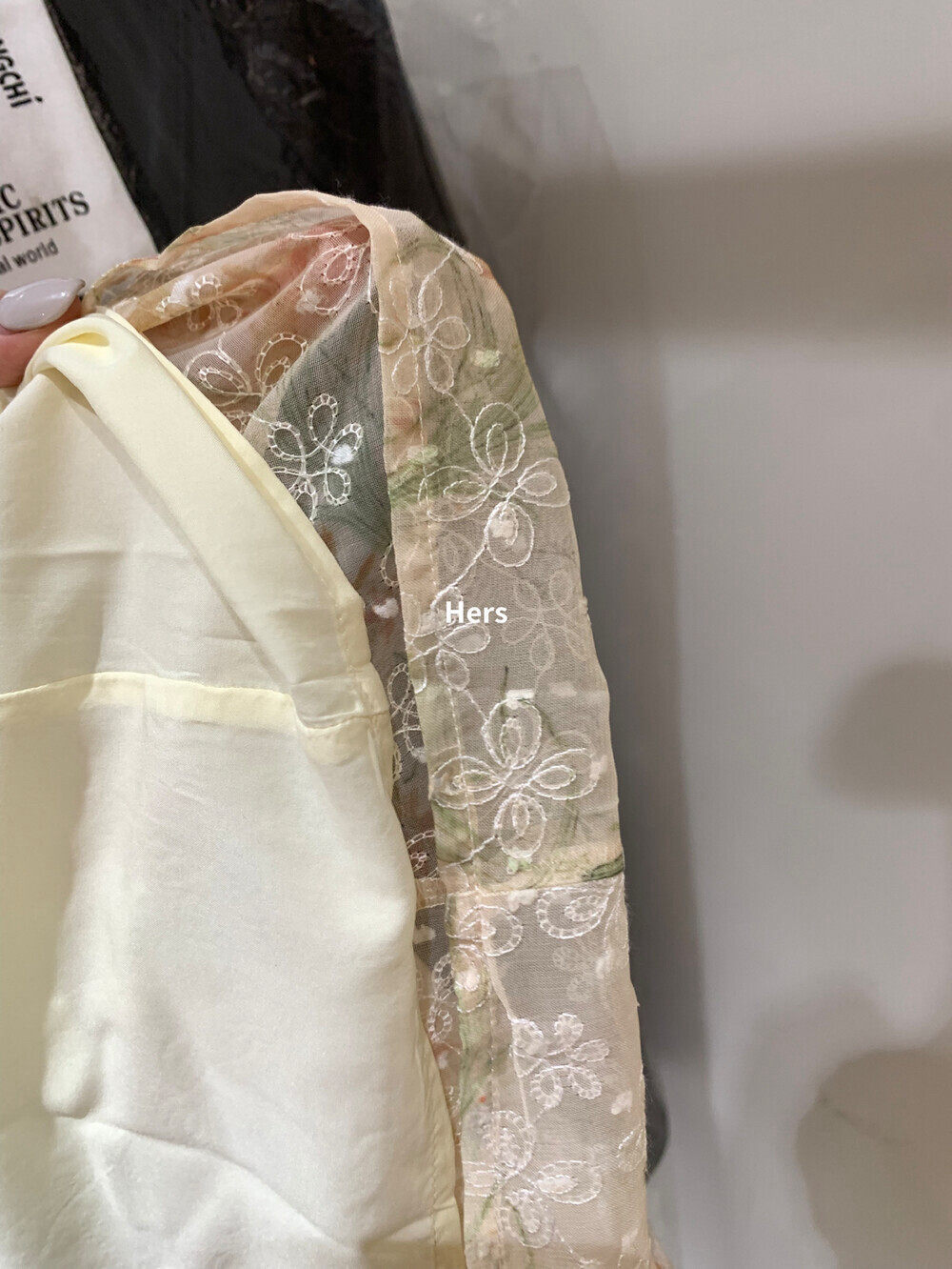Đầm maxi nữ thắt eo họa tiết hoa nhí phong cách Pháp tay dây — màu hồng, màu tím, màu vàng chi tiết 19
