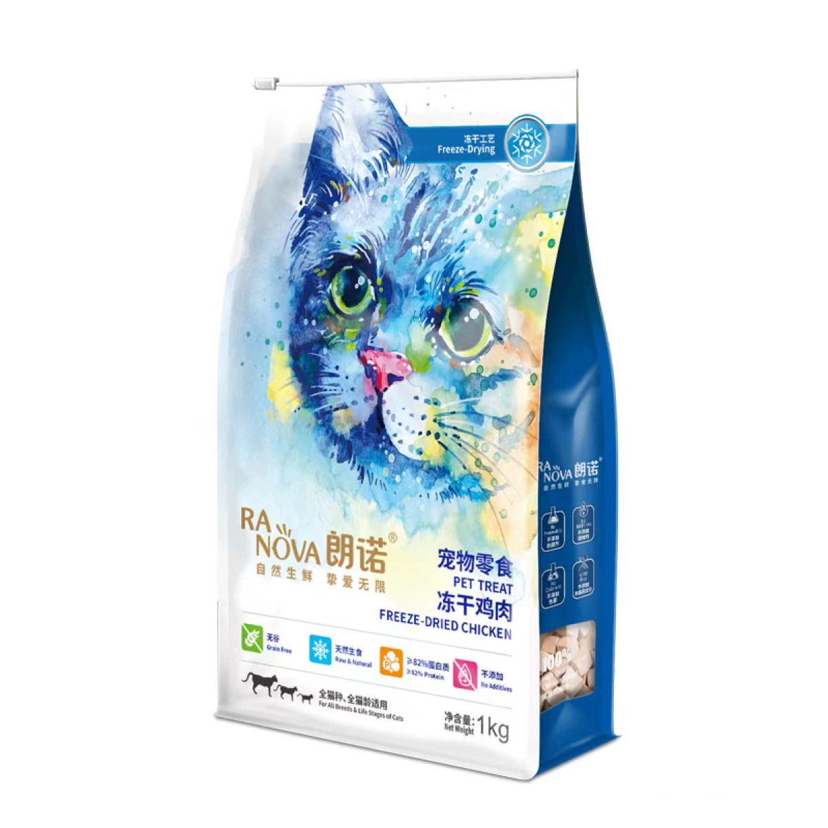 Lanno Cat Snacks курица/Говядина сублимированная фантазия 1000 г Enjoy 1 кг