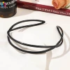 PC elliptical hair hoop-bright noodles black