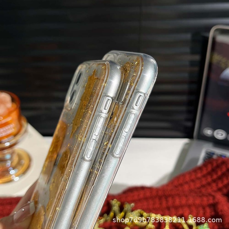 适用iPhone苹果17和16系列手机壳滴胶金箔壳招财招桃花手机壳|undefined