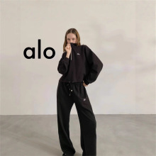 现货ALO运动卫衣秋冬跑步半拉链训练长袖外穿半拉链卫衣女款潮