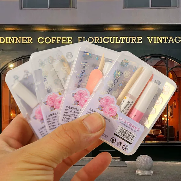Nail Art Tool Kit Set Wholesale Cleaning Alcohol Pads Nail Gel Fruit Jelly Gel Nail Art Material Pack