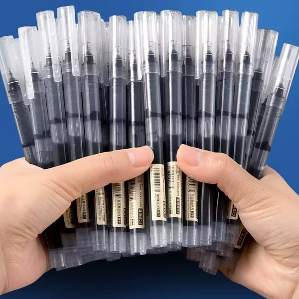 Direct Liquid Pen Quick-drying Direct Liquid Ball Pen Gel Pen Large Capacity Black Water Pen Special Office Sign for 0.5 Examination