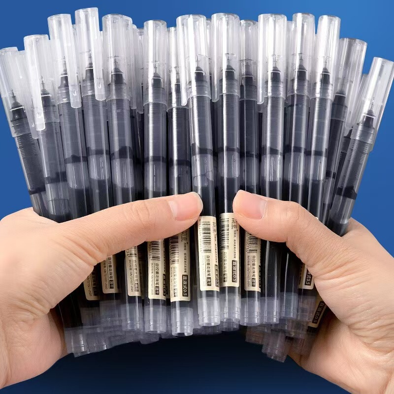 Direct Liquid Pen Quick-drying Direct Liquid Ball Pen Gel Pen Large Capacity Black Water Pen Special Office Sign for 0.5 Examination