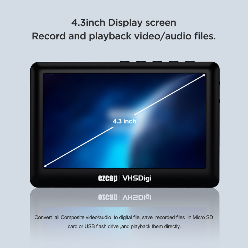 4.3 inch screen AV recording box card reader HDMI video output capture card game video live HD