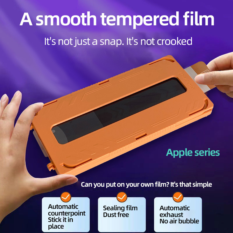 Amazon cross-border exclusivamente para iPhone16promax, segundo parche, película templada para almacén libre de polvo, película anti-phishing Apple 16