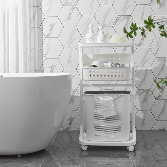 Lazy Corner Dirty Clothes Basket Household Toilet Bathroom Dirty Clothes Basket Storage Rack Laundry Barrel Storage Basket Dirty Clothes Basket