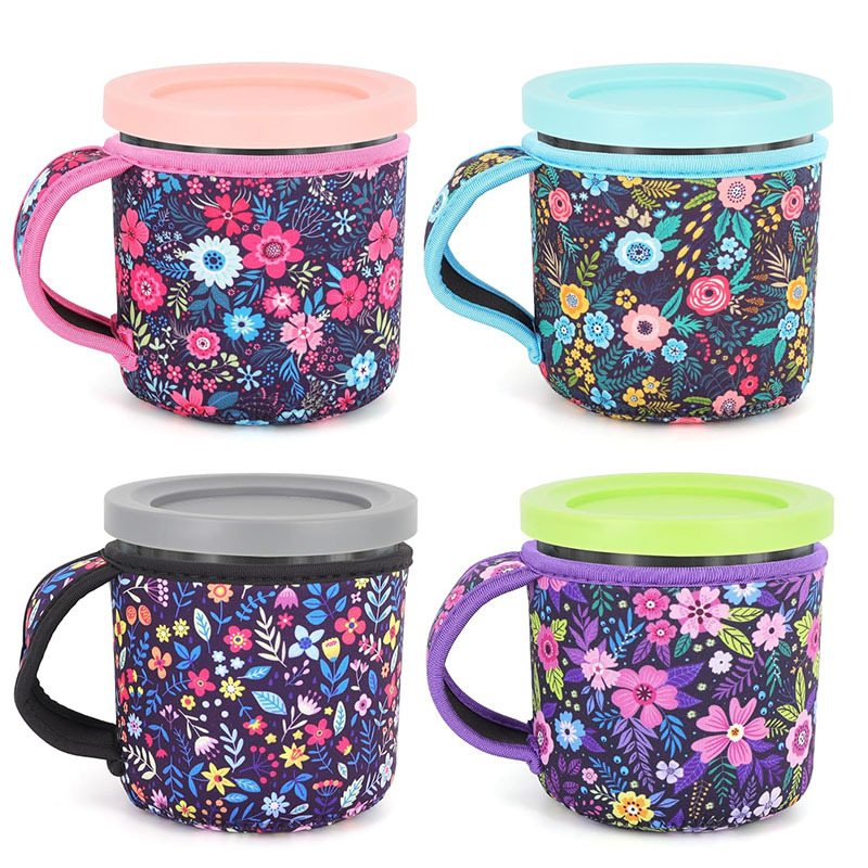 热销潜水料ninja杯冰激凌杯套咖啡杯套 潜水料雪糕杯套