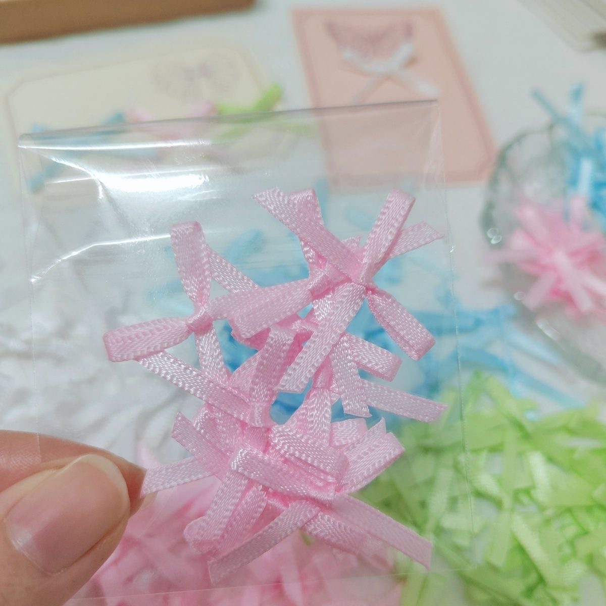 Mini Bow Decoration Ins Ballet Style Mix and Match Multi-Color Card Packing Material Handmade DIY Small Accessories Accessories