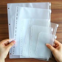 A5 a 6a 7b 5a 4冊の本6穴のルーズリーフのノートのファスナーの袋の手形の手帳のpvcの収納袋のチェーンのペンの袋