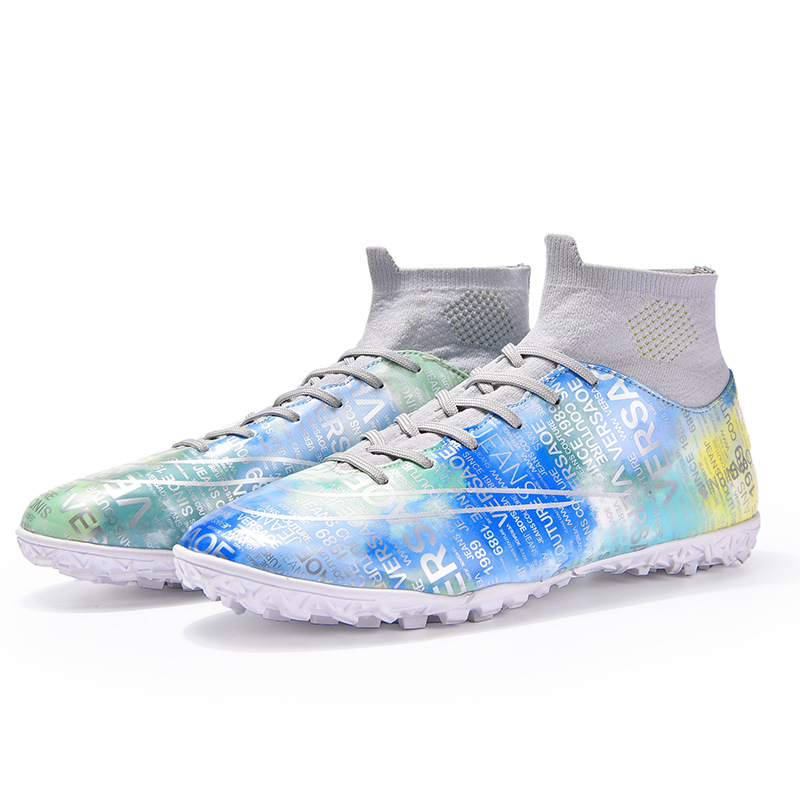 2022 transfronteriza nuevos zapatos de fútbol FGTF de los hombres Transpirable Alto-top largo y corto zapatos de fútbol de uñas moda Comercio Exterior más tamaño 45