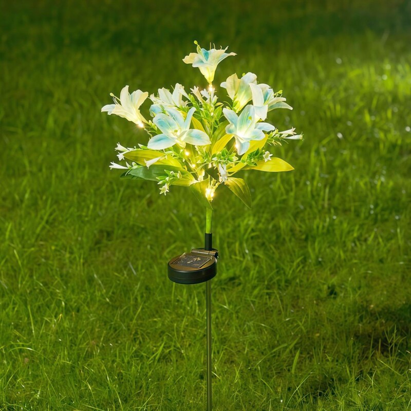 新款跨境太阳能灯户外防水庭院花灯地插灯草坪灯小夜灯景观氛围灯|undefined