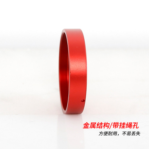 Xingyuan M48X0.75 thread metal dust cover with lanyard astronomical telescope accessories black red