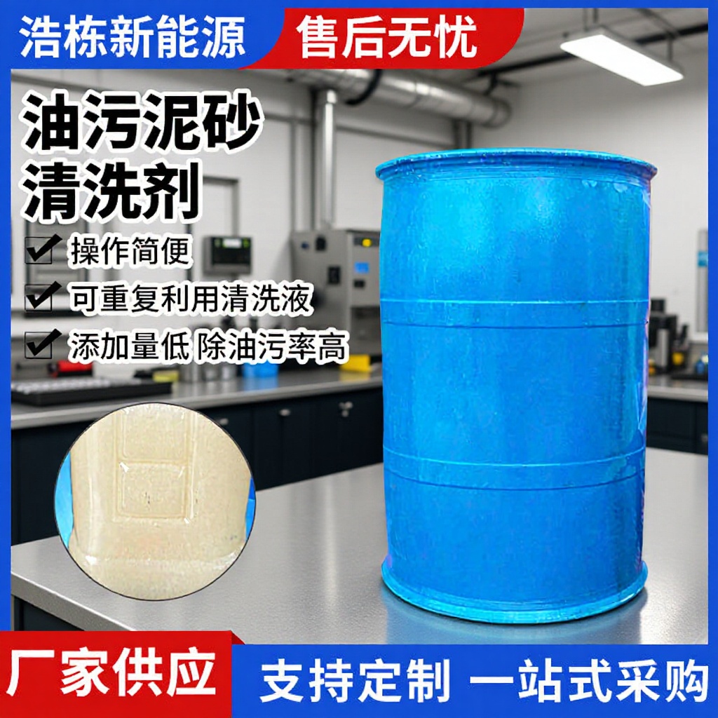 油污泥砂清洗剂石油混合油层原油油管清洁工服臭味清洗液重复用