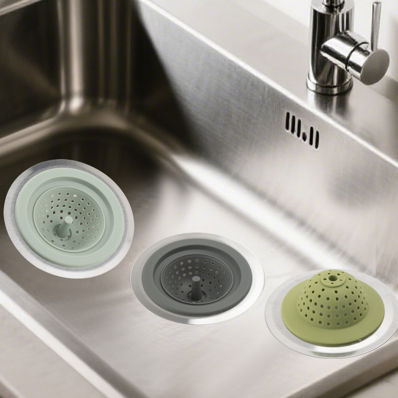 Silicone Sink Filter Sink Filter Vegetable Washing Mesh Bag Household Kitchen Sewer Silicone Filter