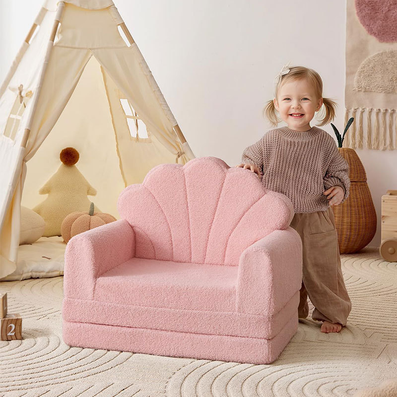 子供用ソファ、座ったり横になったりできる一体型漫画ソファ、幼児用三層折りたたみ式子供用ソファチェアの越境専用供給