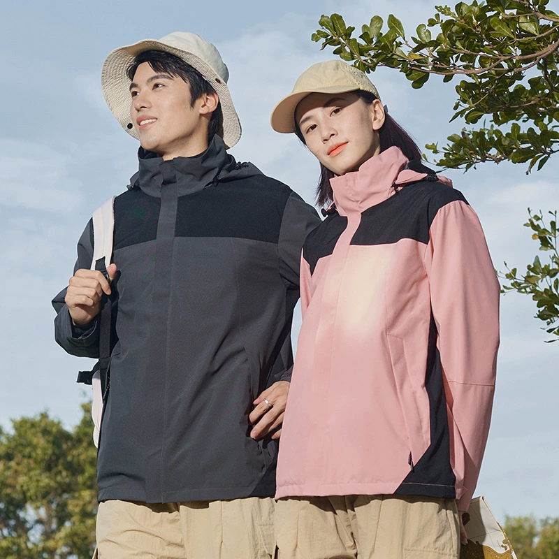 Мужская и женская Съемная осенне-зимняя куртка «Три в одном» из двух частей, верхняя одежда, куртка, альпинистский костюм