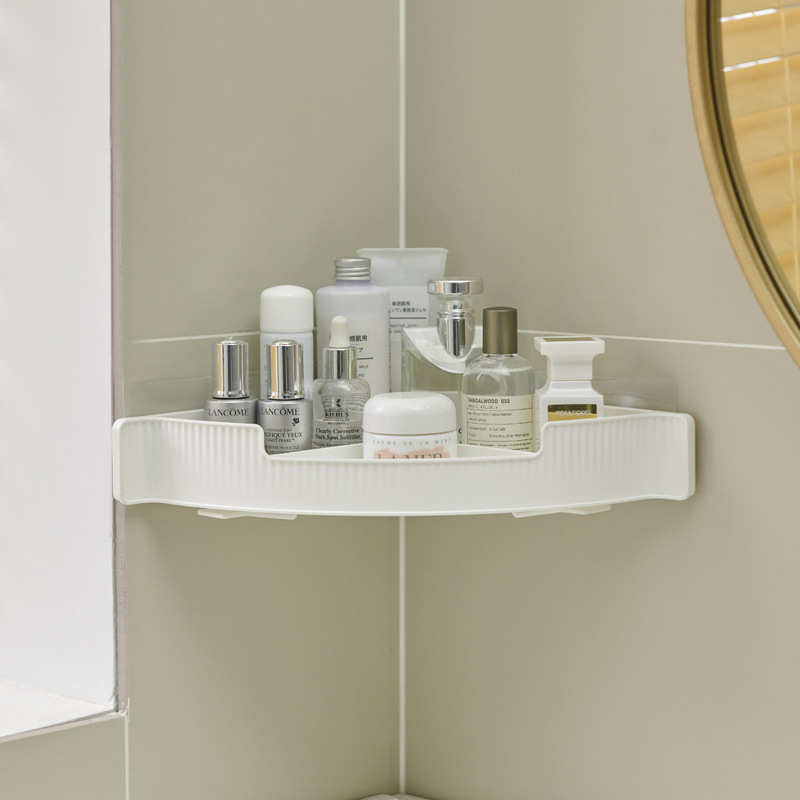 Estante de almacenamiento de baño montado en la pared sin perforaciones inodoro lavabo plástico montado en la pared rack de almacenamiento