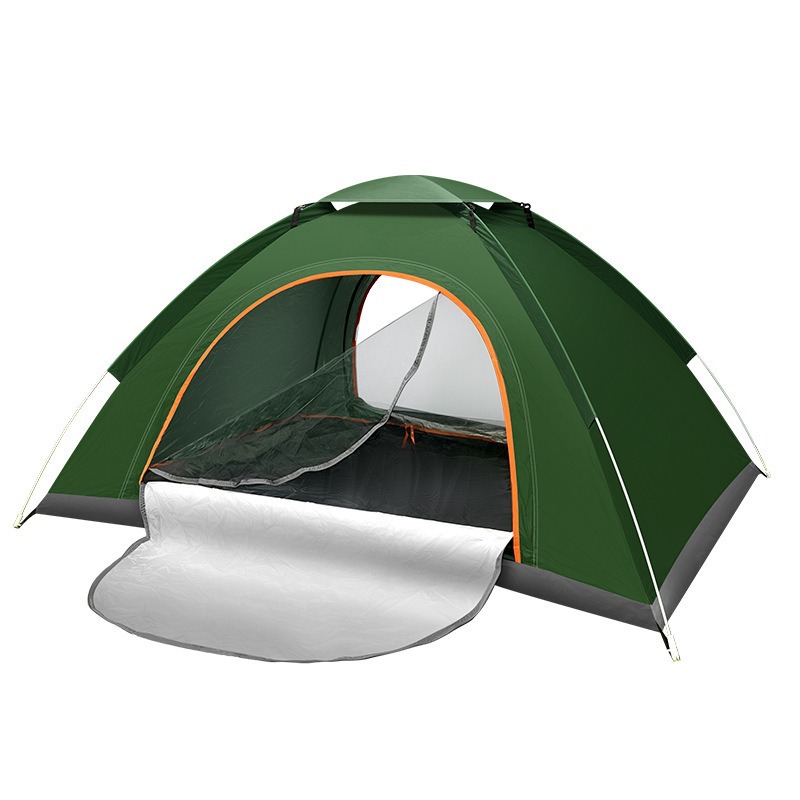 Carpa automática Camping al aire libre Carpa automática plegable para 3-4 personas en la playa Fácil apertura rápida doble manual de alta velocidad