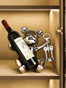 Violent Bear Wine Rack Ornaments Niche Light Luxury Home Living Room Tv Cabinet Wine Cabinet Soft Decorations