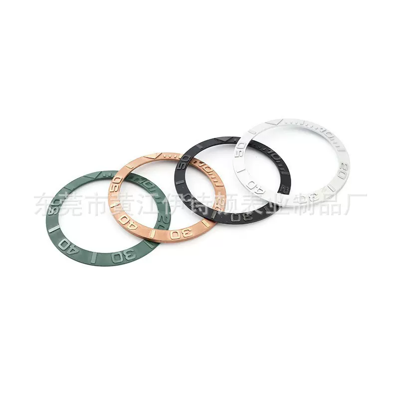 厂家批发手表配件陶瓷表圈适配游艇名仕手表圈口 外径38mm*30.6mm