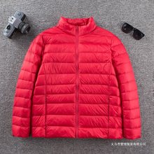 2023年新款胖人羽绒服加肥加大码胖妈妈装短款中老年轻薄外套女