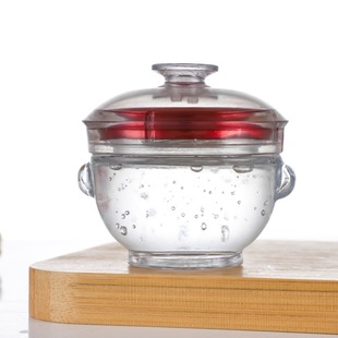 Glass Bird's Nest Bottle Fresh Stewed Big Mouth Sealed Bird's Nest Bottle Steamed Transparent Small Stew Cup Bird's Nest Bottled Wholesale
