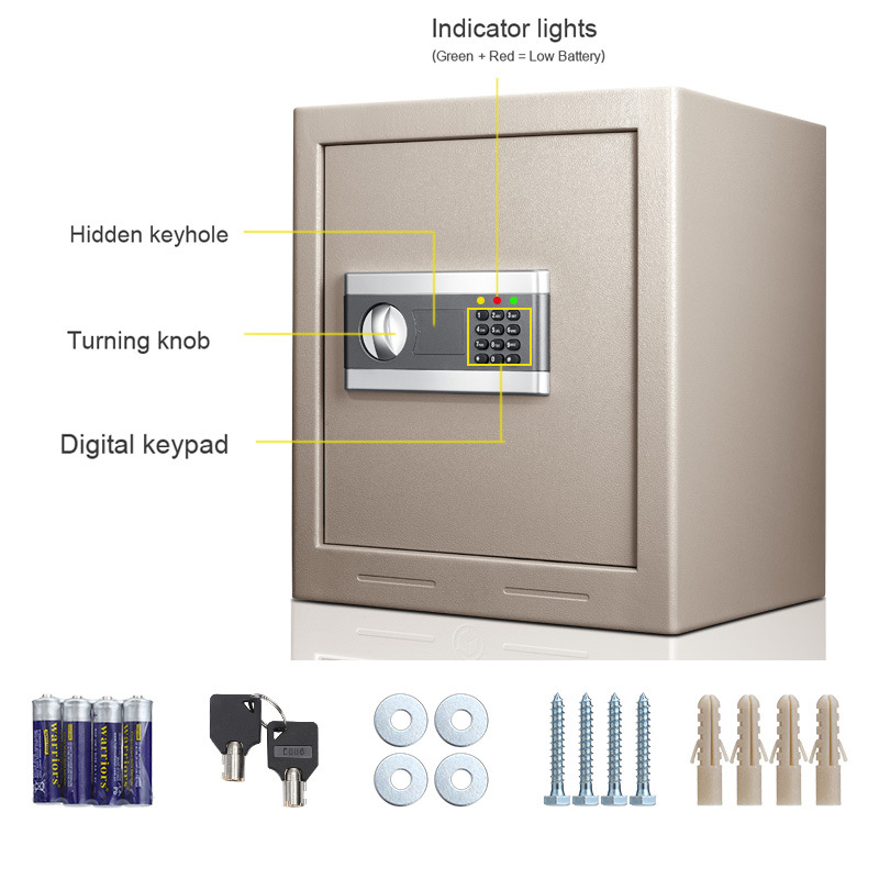 安锁工厂销衣柜密码保险箱保险柜全钢入墙家用办公保险柜小型