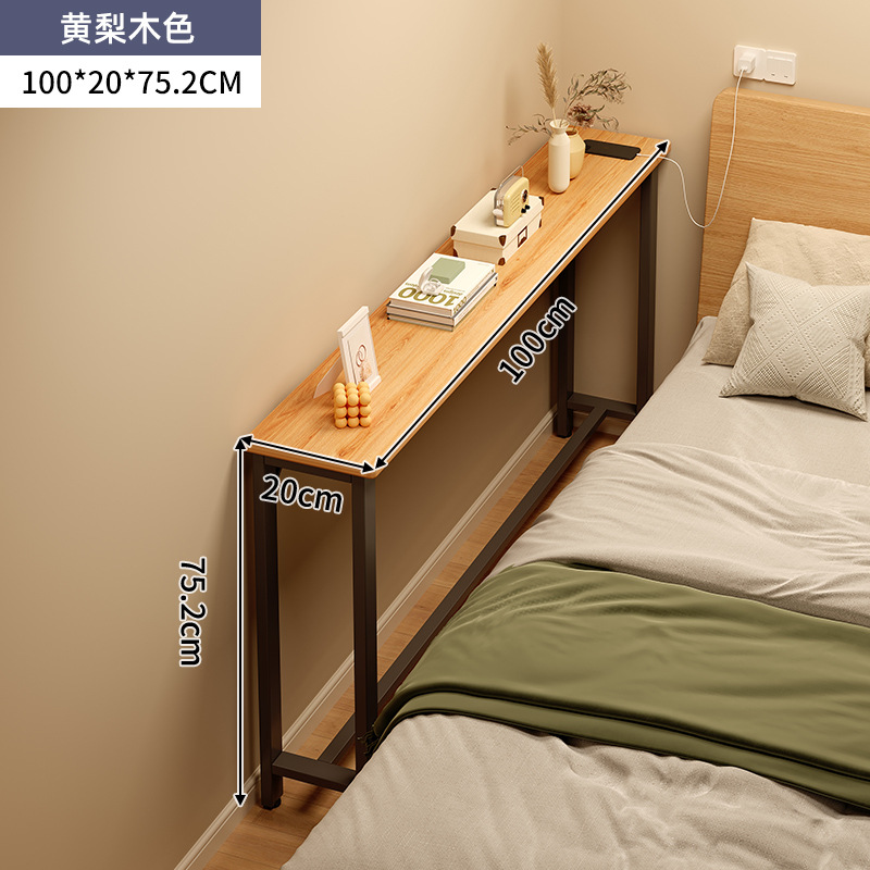 Mesa doméstica dormitorio de niñas simple escritorio de alquiler casa contra la pared escritorio de computadora mesa de trabajo balcón estrecha mesa larga