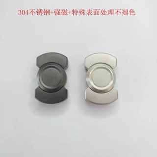 EDC蝴蝶结啪啪牌陀螺304狗骨头不锈钢啪啪币数控车床CNC加工